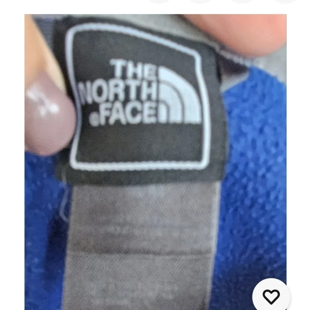 The North Face Blue/Gray Fleece Full Zip Jacket Men's M/ Wmn's L Zip Pockets